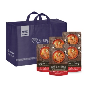 쏘리맘 얼큰소고기국밥 냉동탕 5종 선물세트 600g